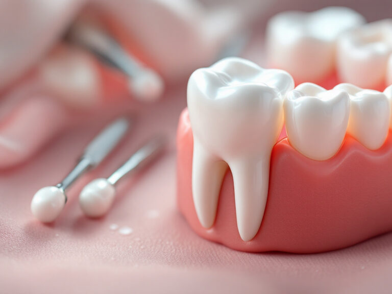 porcelain crown restoration