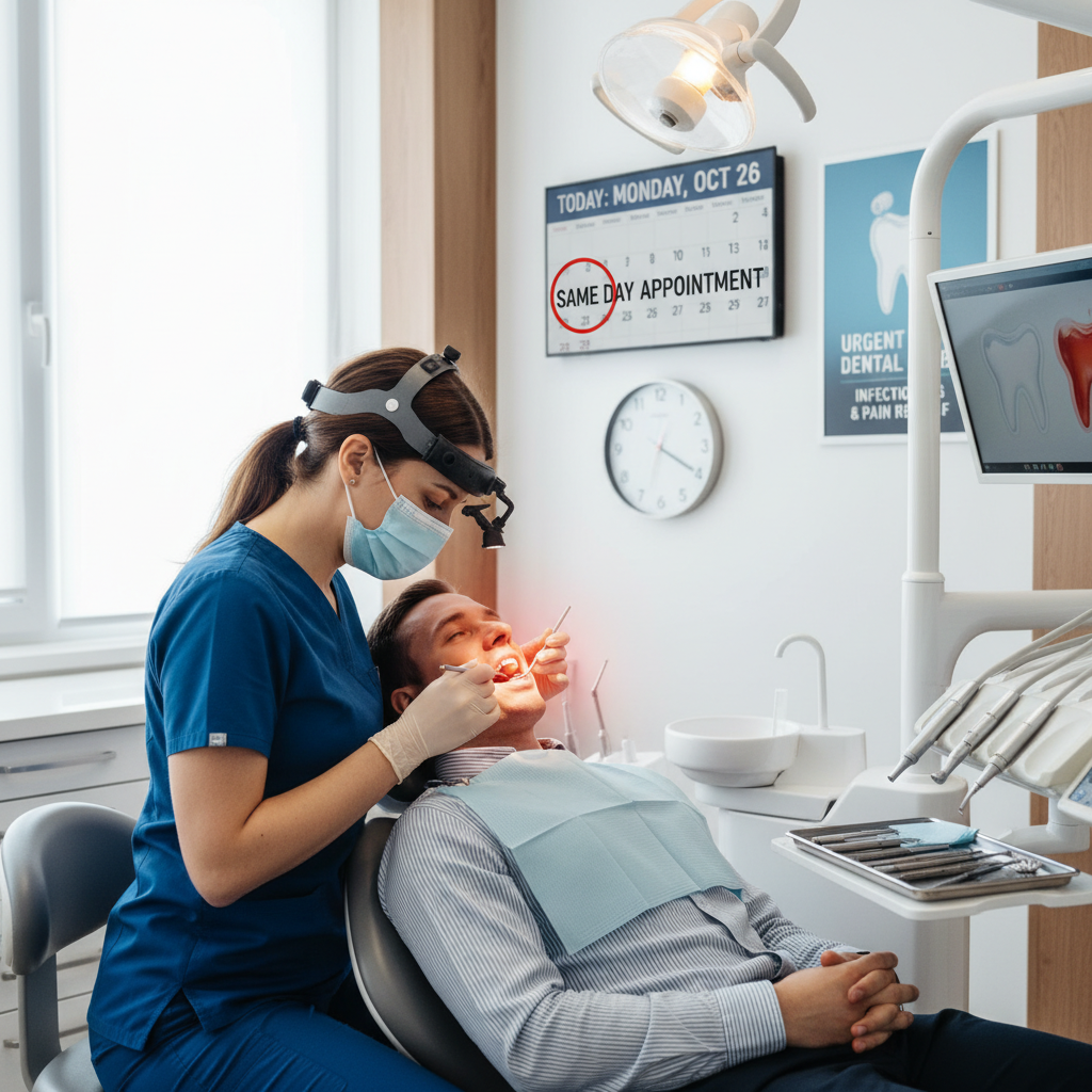 same day dentist for infection